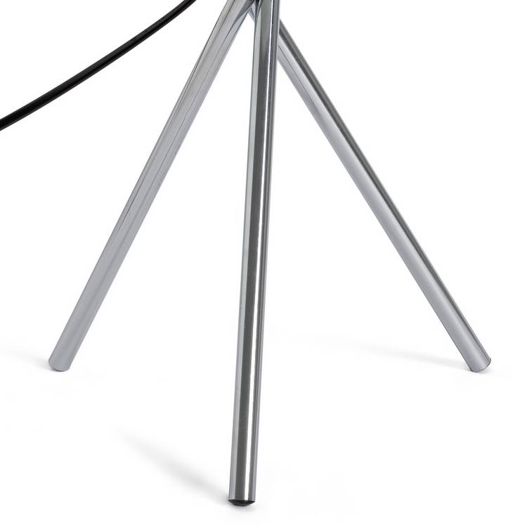 Argos Home table lamp grey chrome 46cm, imported from the UK