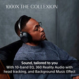 Sony 1000X over-ear wireless headphones Platinum (British brand)