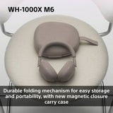 Sony WH-1000XM6 noise cancelling over-ear headphones Sandstone, UK version