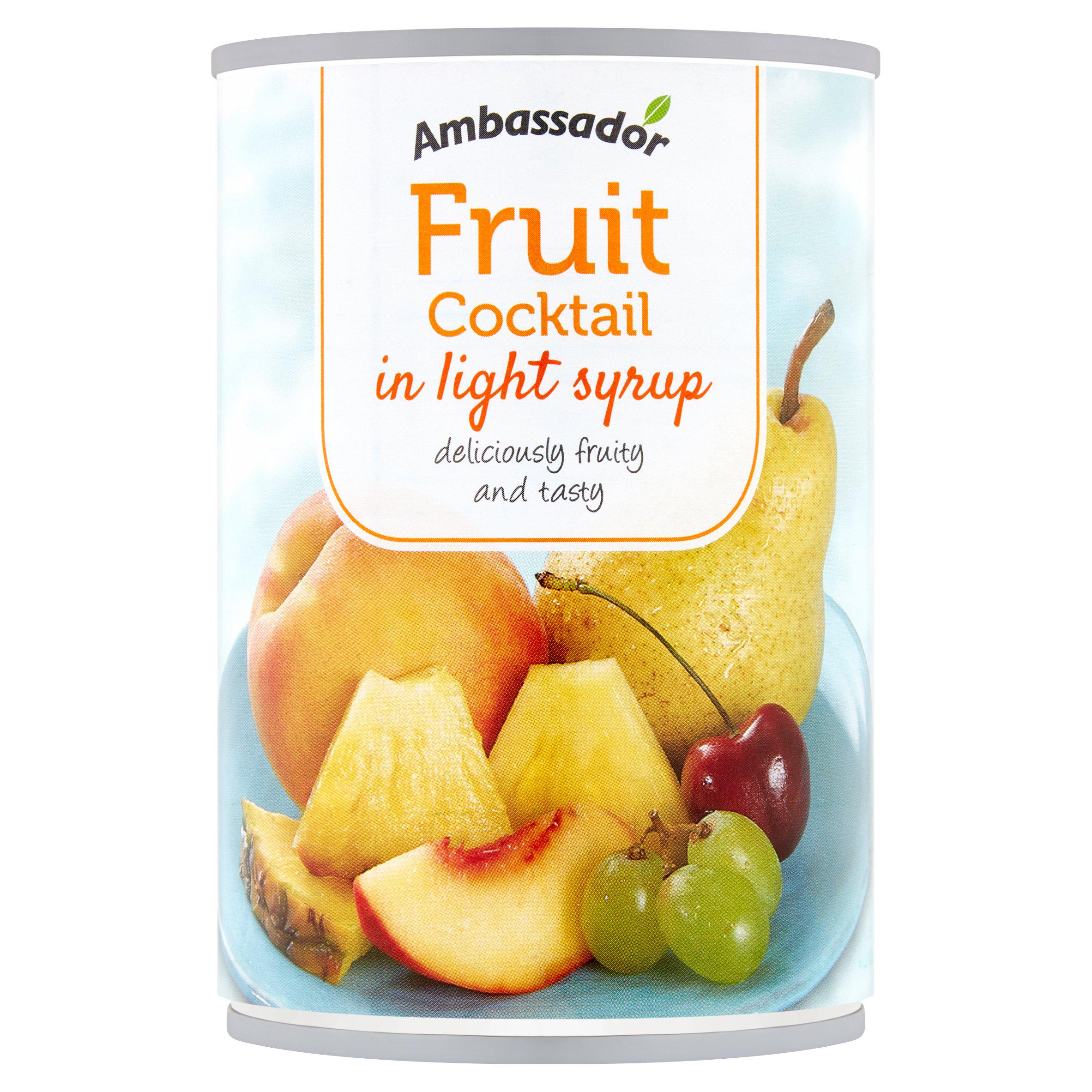 Ambassador Fruit Cocktail In Light Syrup 410g GOODS Sainsburys   