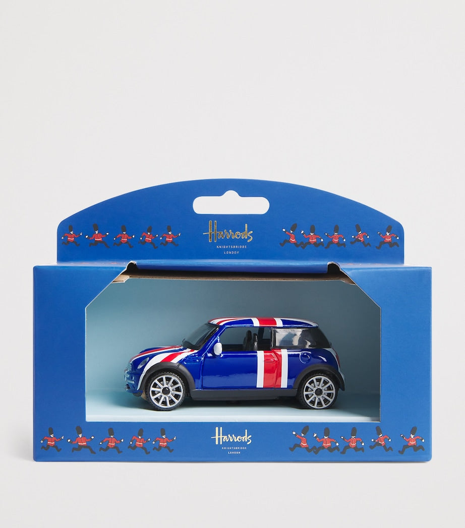 Harrods Union Jack Mini Cooper model car, UK version