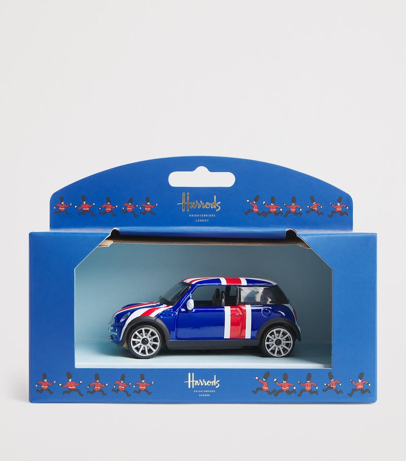 Harrods Union Jack Mini Cooper model car, UK version