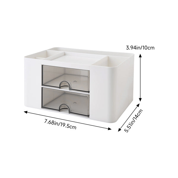 Livingandhome plastic desktop organiser with drawers, UK version