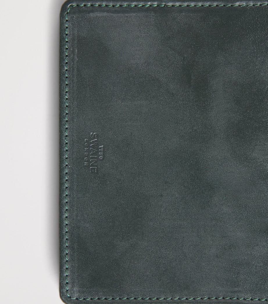 Swaine leather business card case vegetable-tanned bovine leather - British product