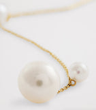 Sophie Bille Brahe yellow gold and pearl Trois Moon necklace, UK version