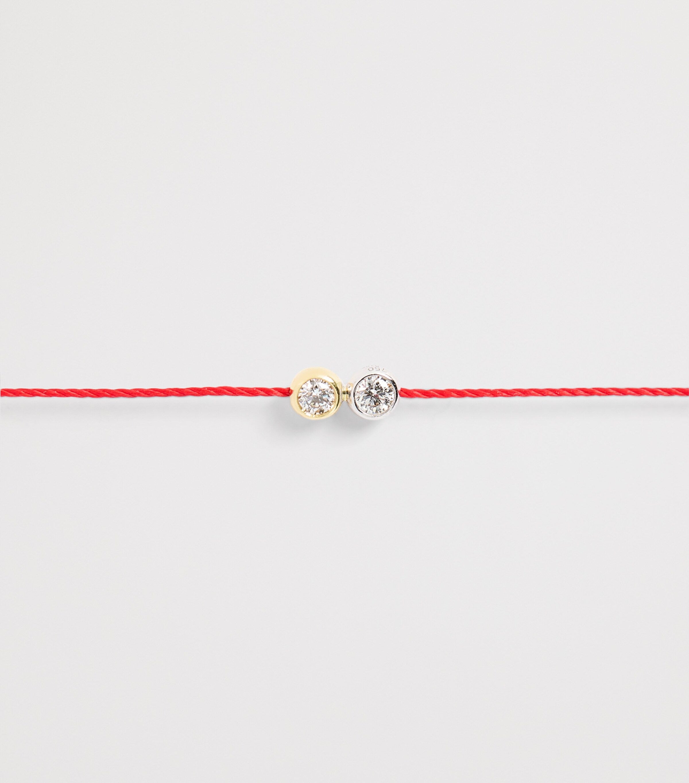 Redline 20th Anniversary Gold and Diamond Thread Bracelet, imported from the UK