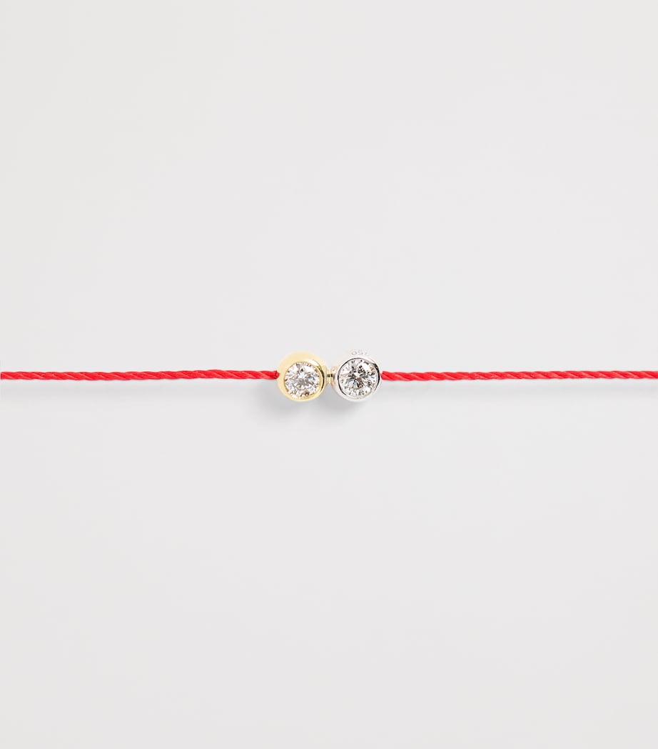 Redline 20th Anniversary Gold and Diamond Thread Bracelet, imported from the UK