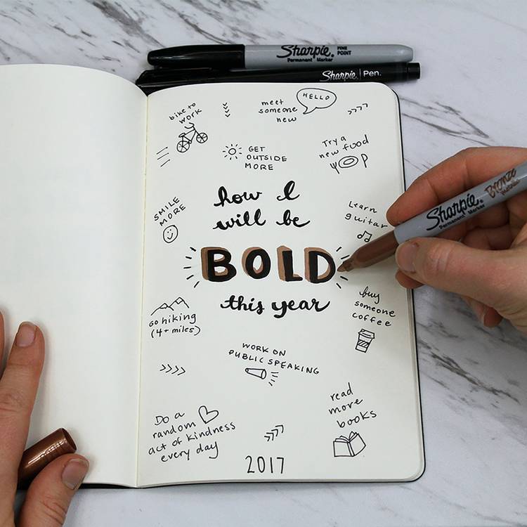 Sharpie metallic markers set gold silver bronze - British product