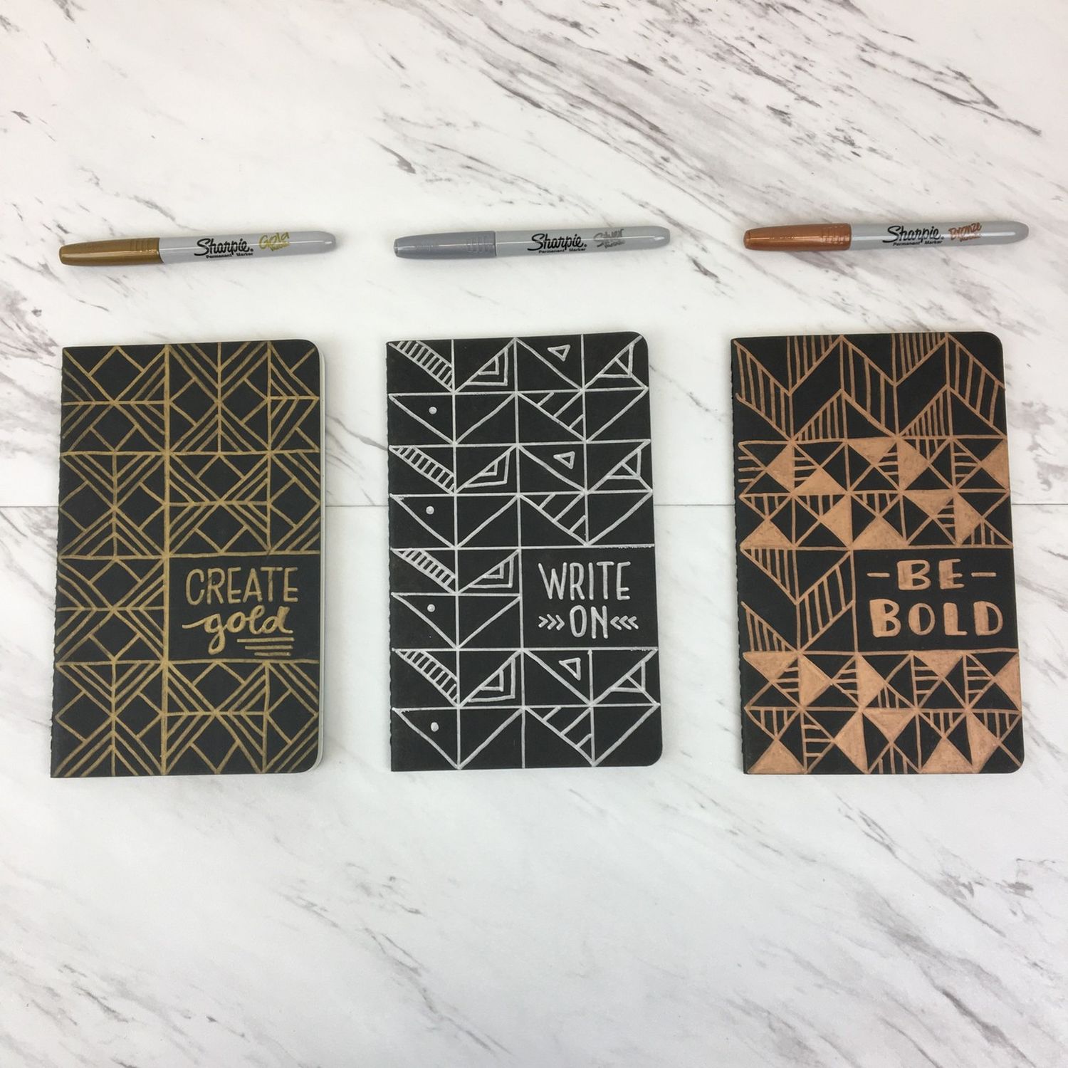 Sharpie metallic markers set gold silver bronze - British product