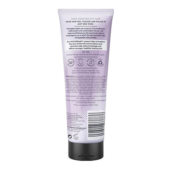 Charles Worthington Thicker And Fuller Conditioner 250ml GOODS Superdrug   