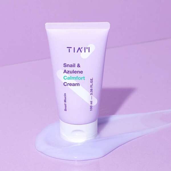 Tiam Snail & Azulene Calmfort Cream 100ml, imported from the UK