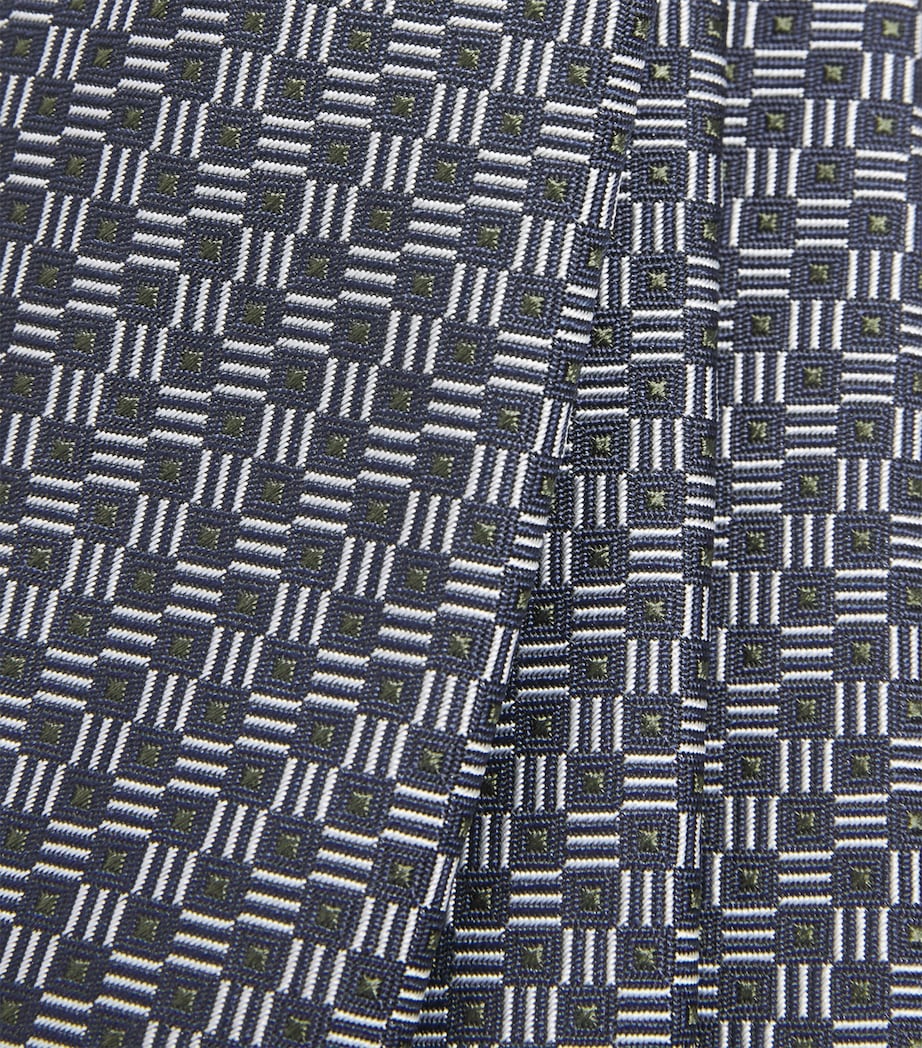 Emporio Armani silk jacquard tie - British product
