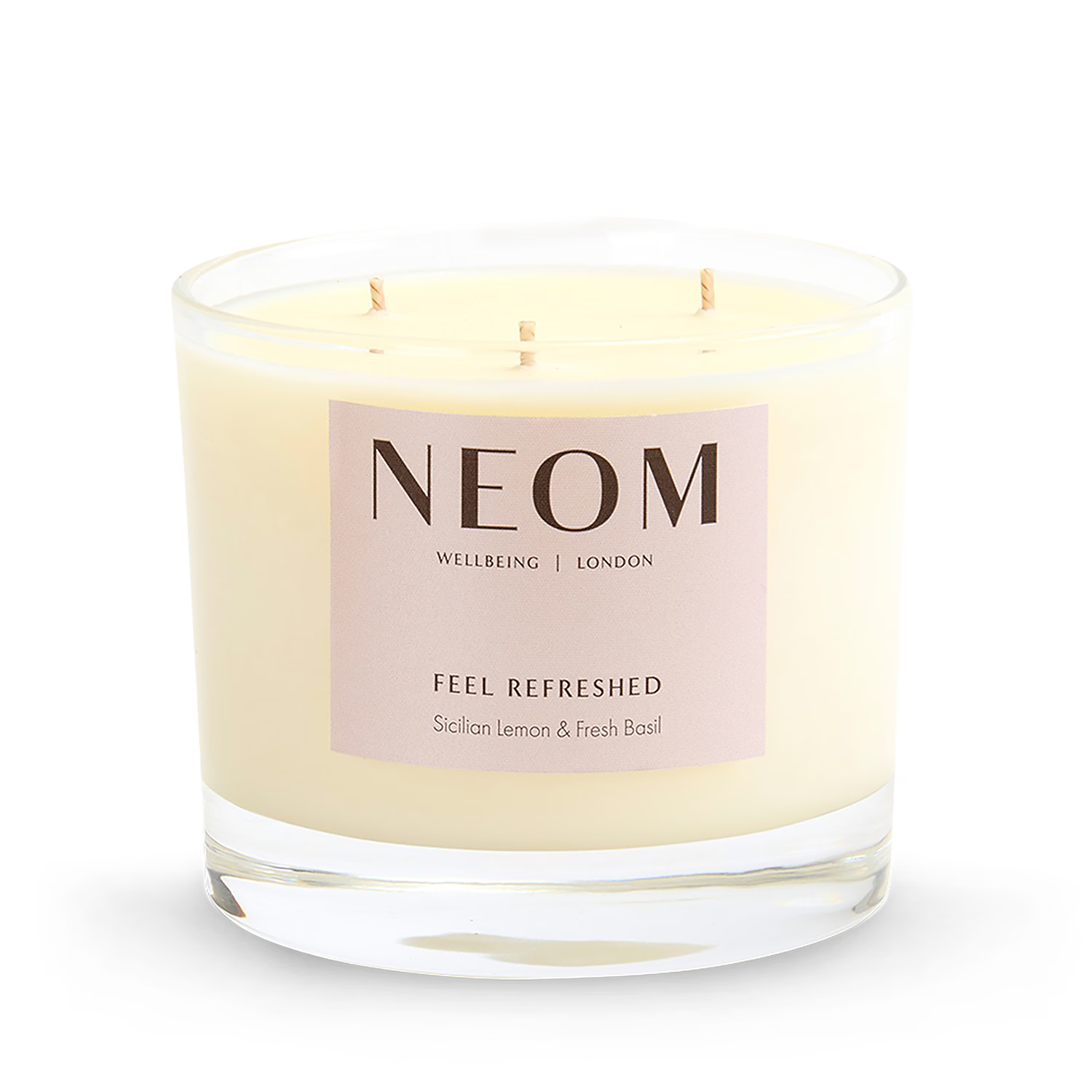 NEOM Feel Refreshed scented candle 3 wick 420g, UK version