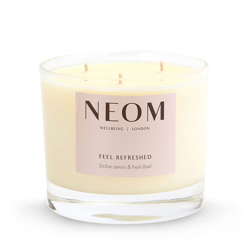 NEOM Feel Refreshed scented candle 3 wick 420g, UK version
