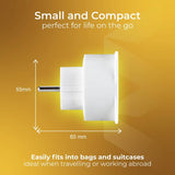 Masterplug travel adaptor 3 pack set (British brand)
