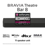 Sony Bravia Theatre Bar 8 soundbar, imported from the UK
