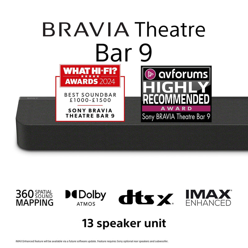 Sony Bravia Theatre Bar 9 soundbar black, imported from the UK