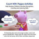 Peppa Pig interactive counting purse with coins (British brand)