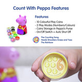 Peppa Pig interactive counting purse with coins (British brand)
