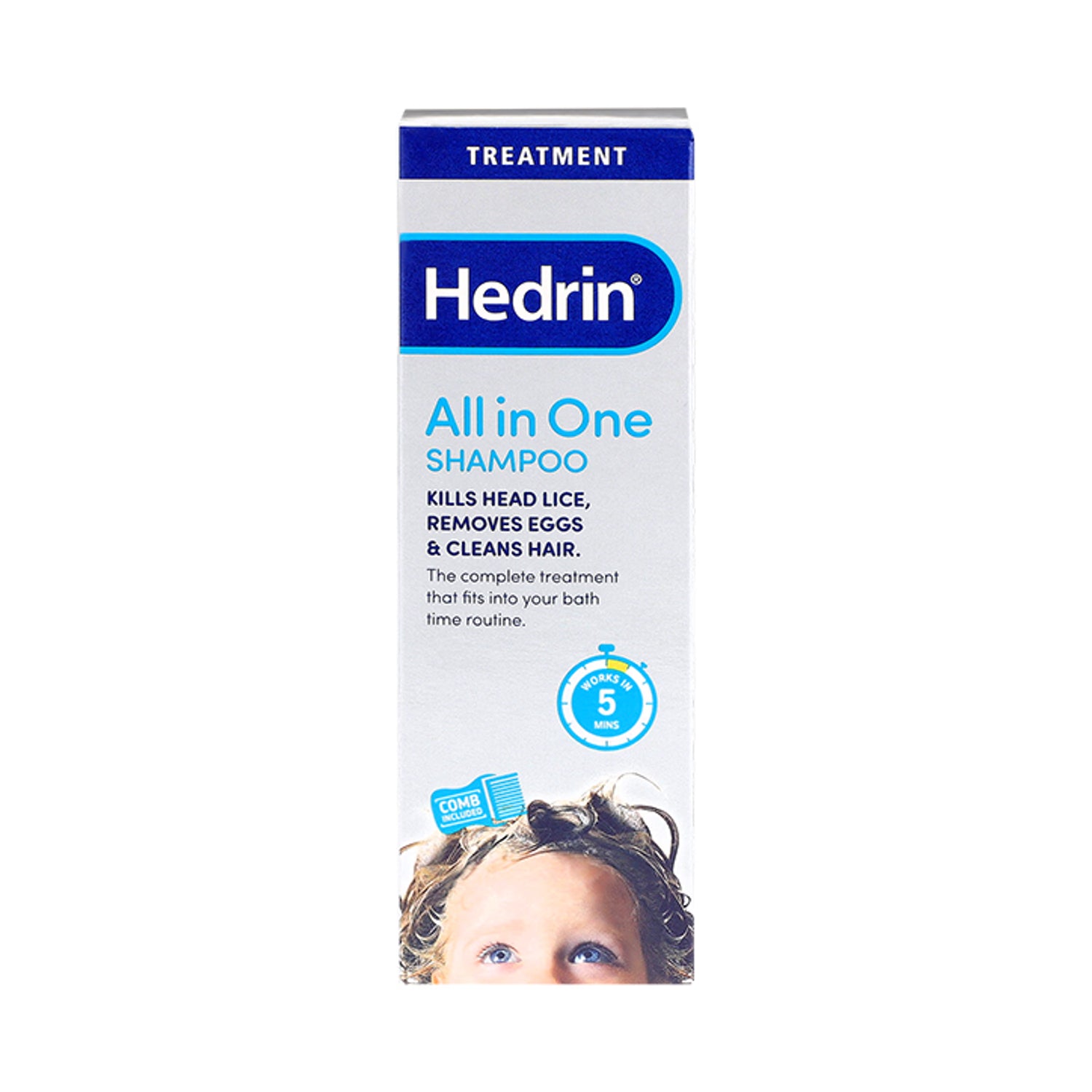 Hedrin All in One head lice treatment shampoo 100ml, UK version