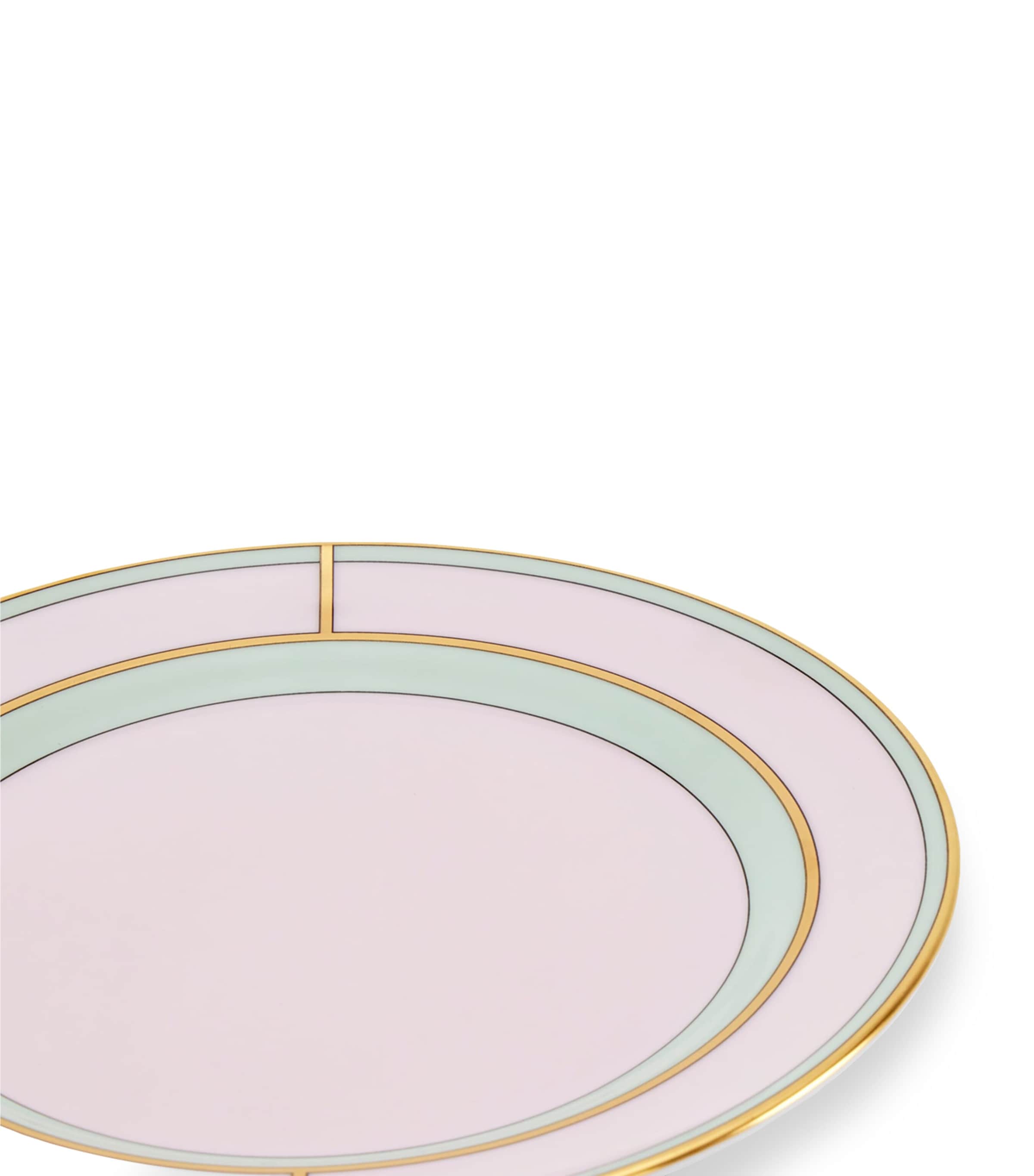 GINORI 1735 bread plate Colonna Diva Rosa 17cm, UK version