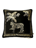 Laurence Llewelyn-Bowen Black Tiger Samt Luxuskissen, UK-Version