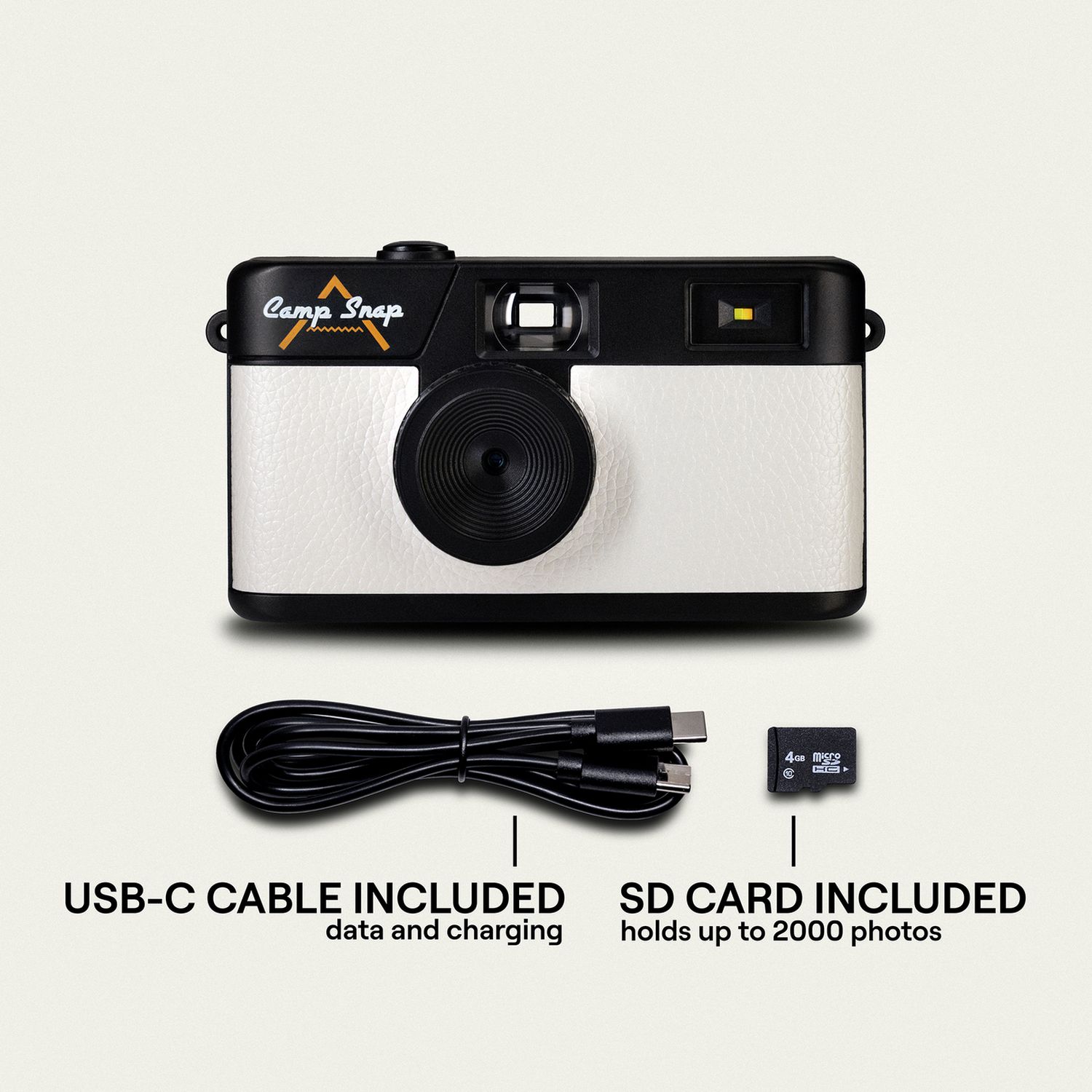 Campsnap CS-V105 8MP Compact Digital Camera - White