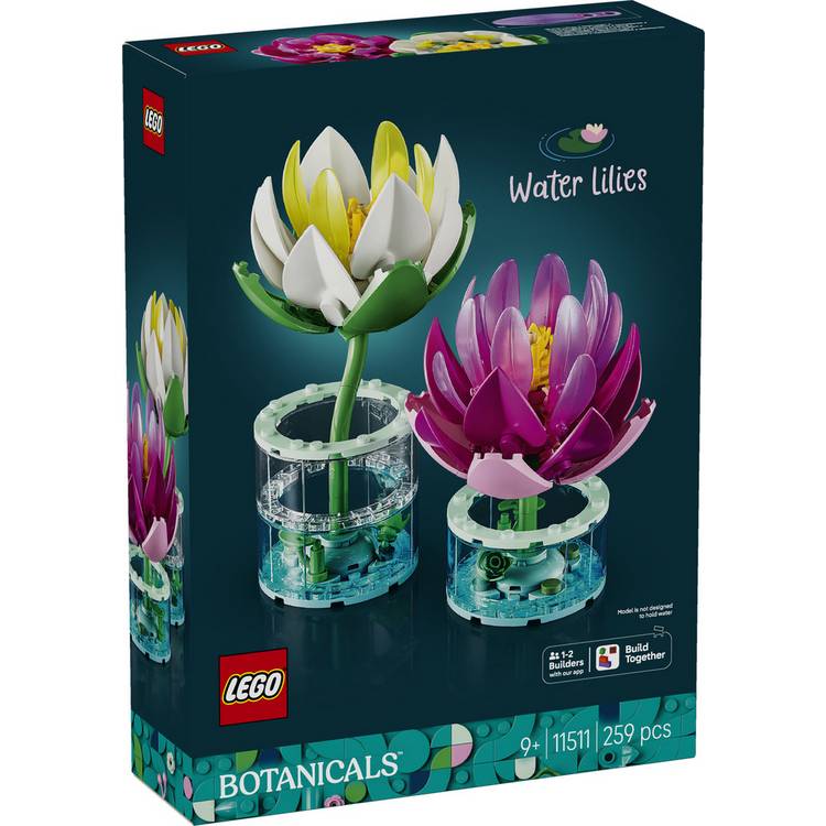 LEGO Botanicals Water Lilies building set 259 pieces - British product
