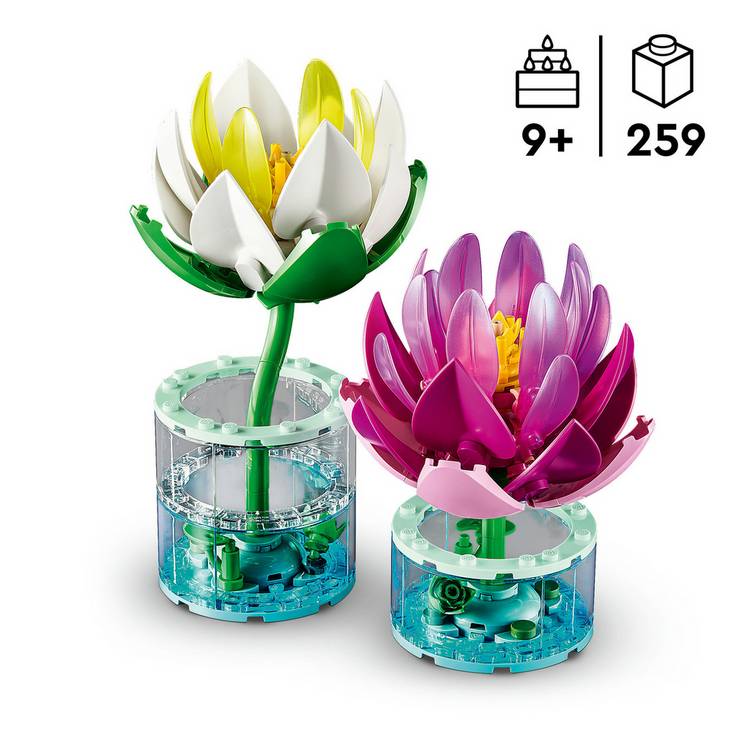 LEGO Botanicals Water Lilies building set 259 pieces - British product