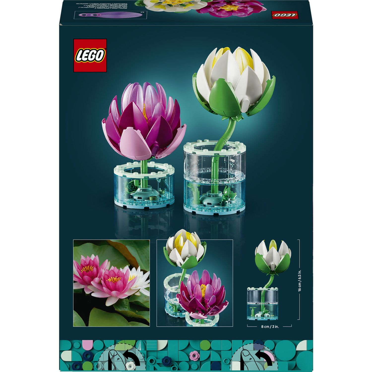 LEGO Botanicals Water Lilies building set 259 pieces - British product