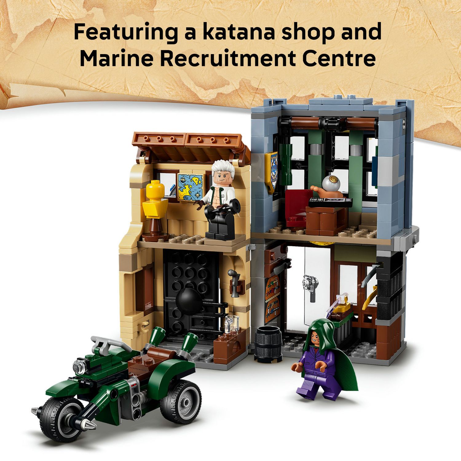 LEGO ONE PIECE Showdown Captain Smoker toy set 75642, UK version