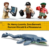 LEGO Jurassic World Mosasaurus Boat Attack set 703pc (British brand)