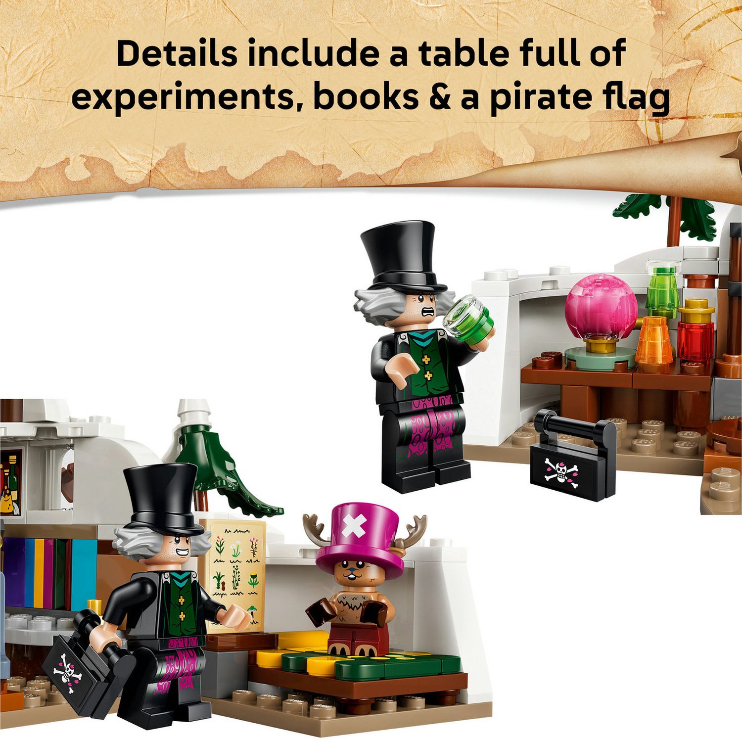 LEGO ONE PIECE Dr. Hiriluk's Hideout set 271 pieces - British product