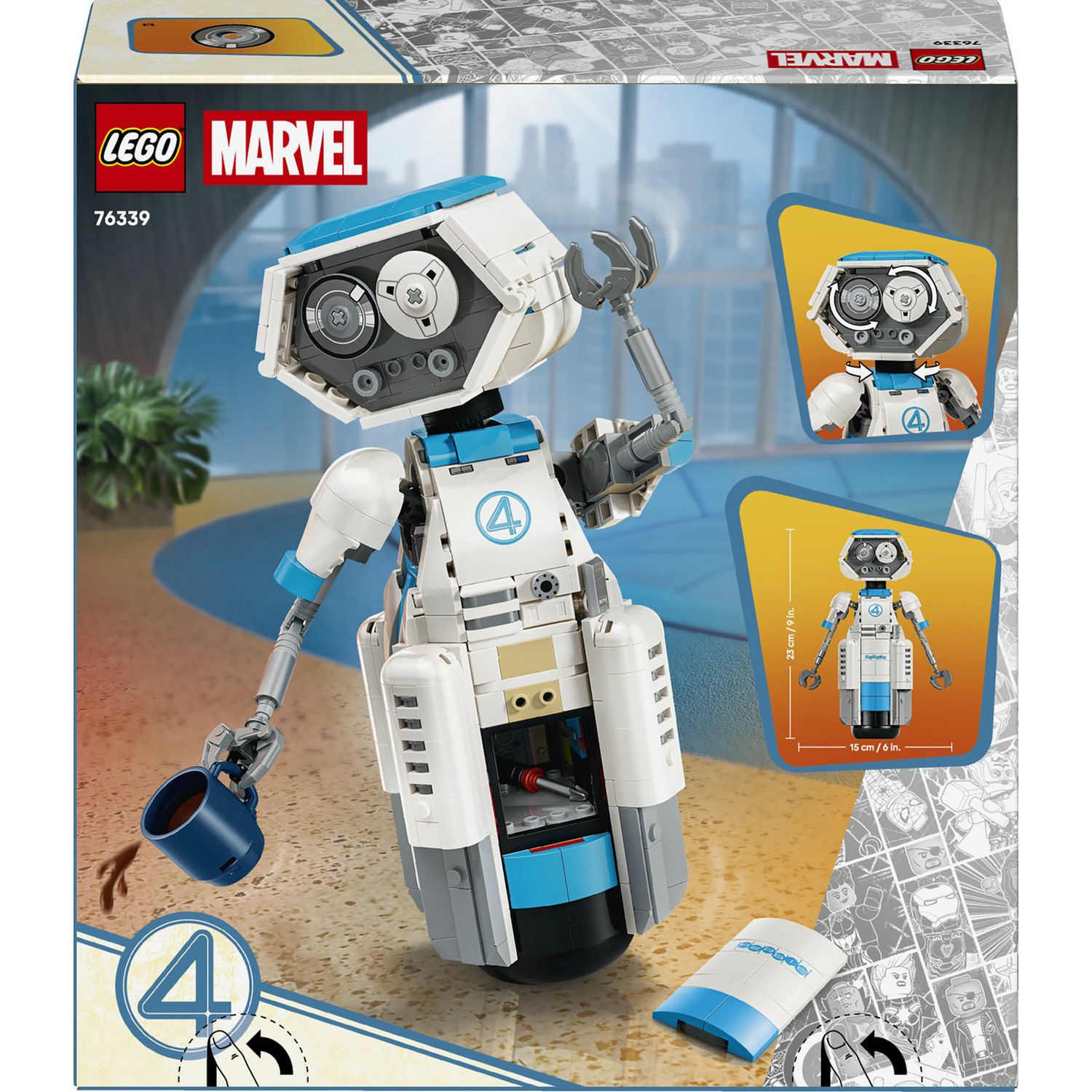 LEGO Marvel H.E.R.B.I.E. building set 747 pieces, imported from the UK