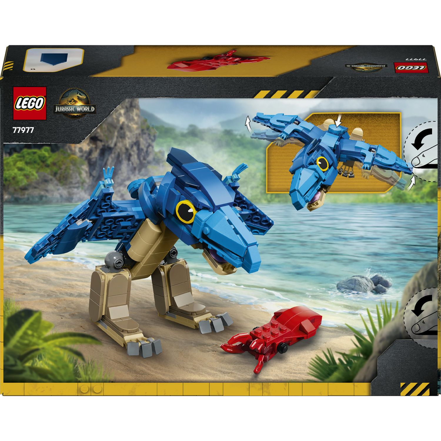 LEGO Jurassic World baby pteranodon toy 373 pieces (British brand)