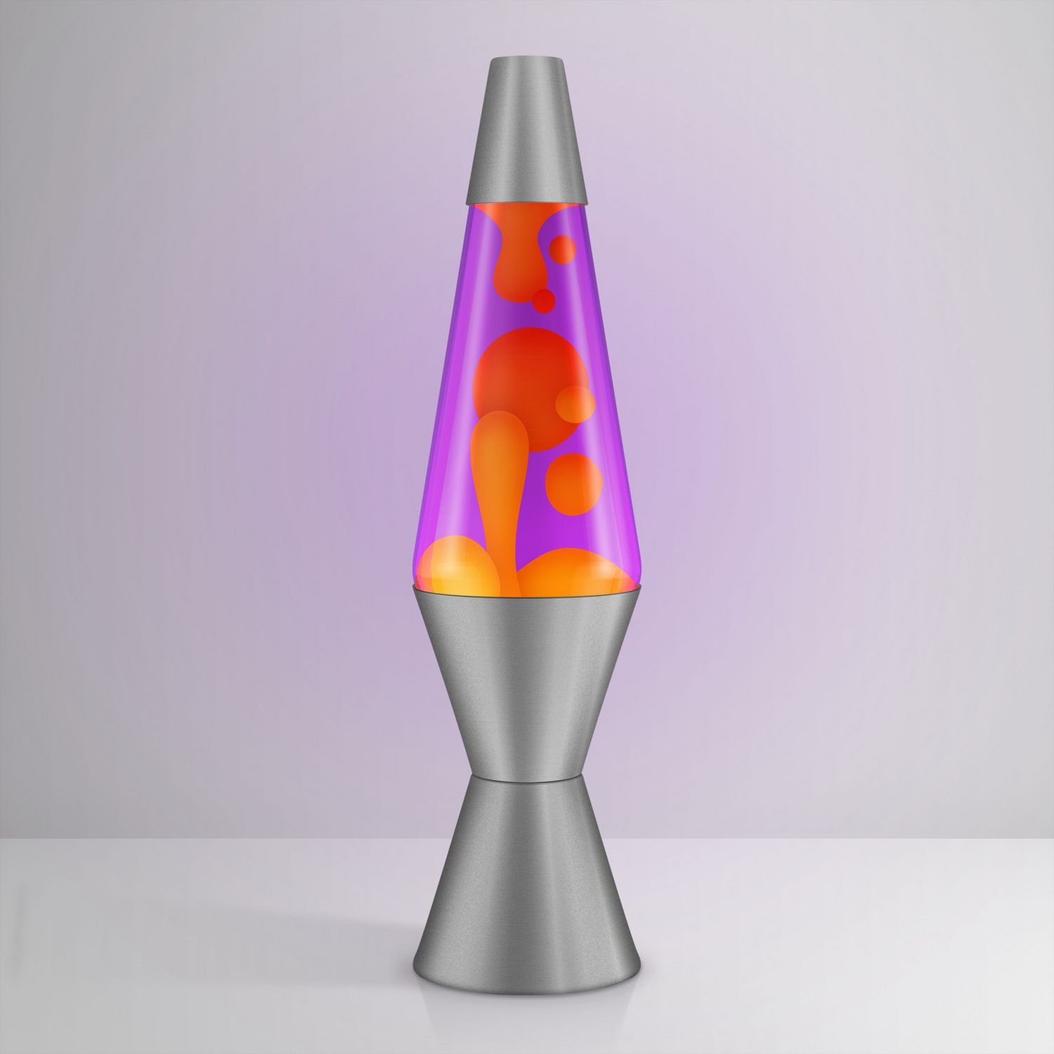 Radiance Lava Lamp orange violet 17in (British brand)
