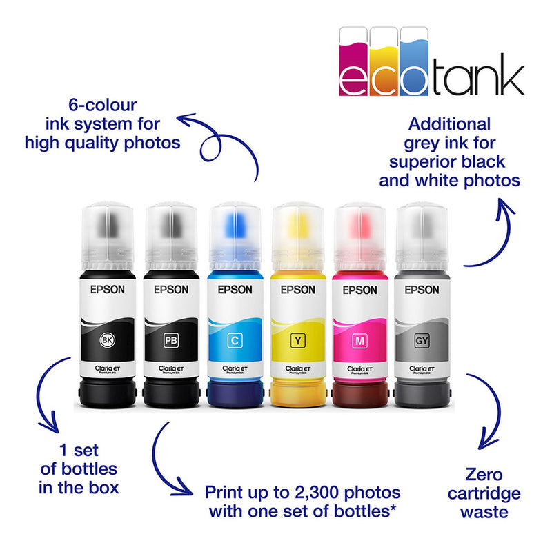 Epson EcoTank ET-8500 wireless inkjet printer - British product