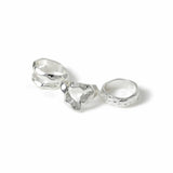 Freedom silver-tone molten ring pack medium (British brand)