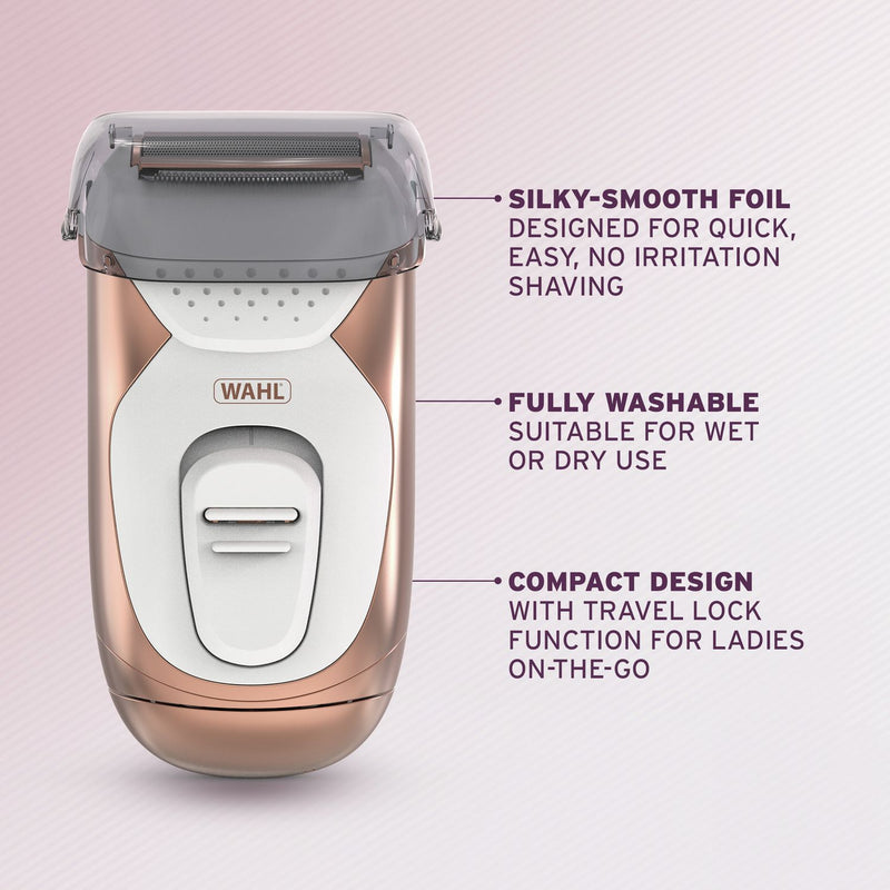 Wahl ladies wet & dry travel foil shaver, UK version