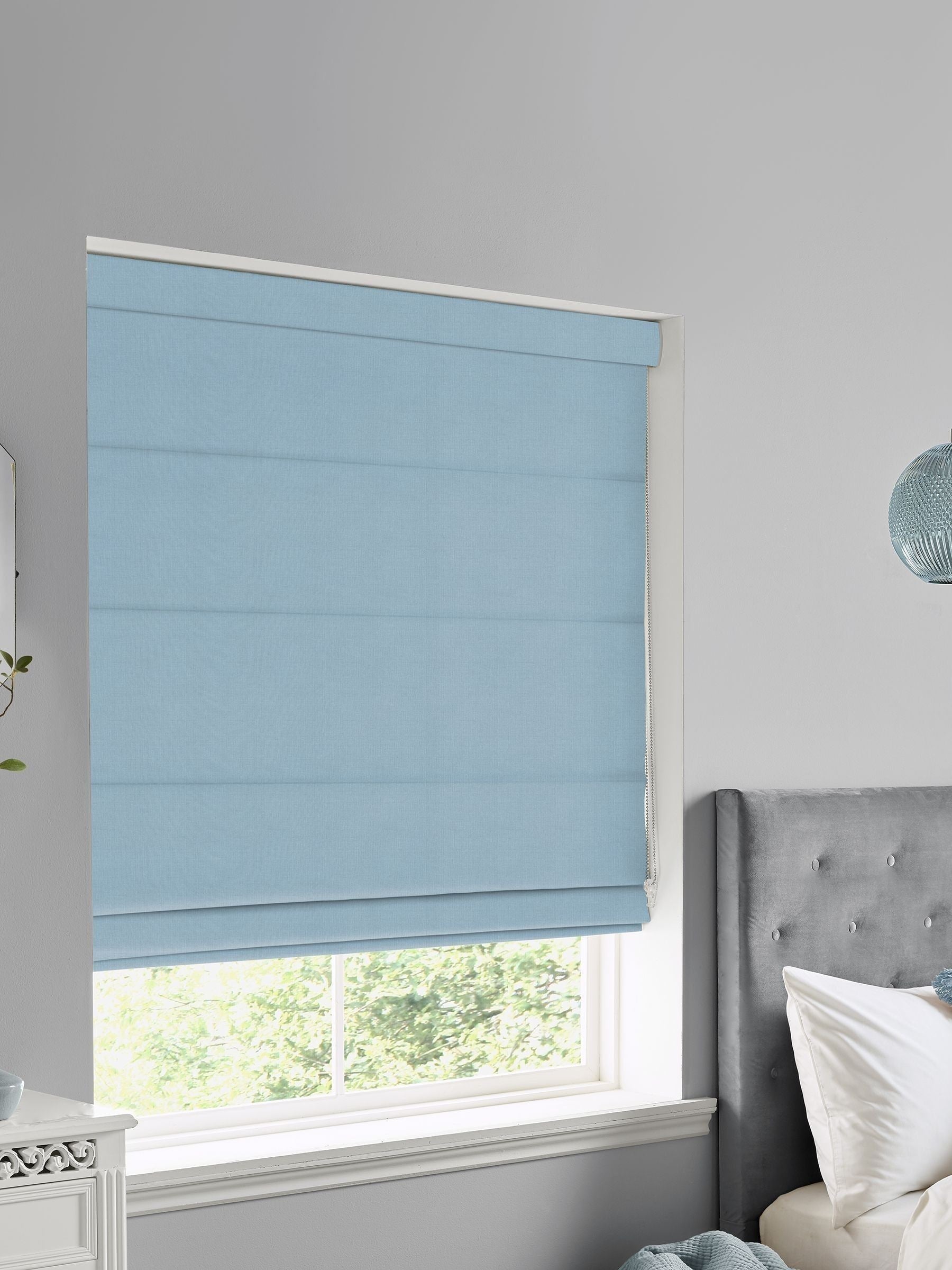 Laura Ashley Blue Easton roman blind made to measure - British product