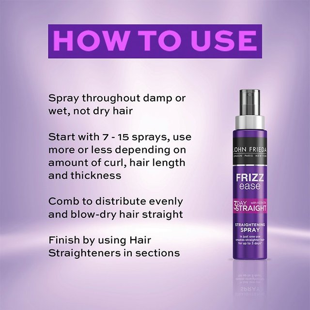 John Frieda Frizz Ease 3 Day Straightening Spray   100ml GOODS M&S   