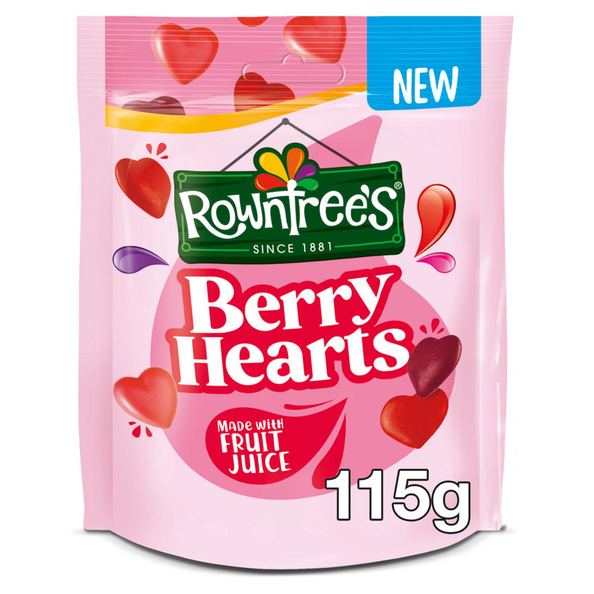 Rowntree's Berry Hearts Sweets Sharing Bag GOODS ASDA   