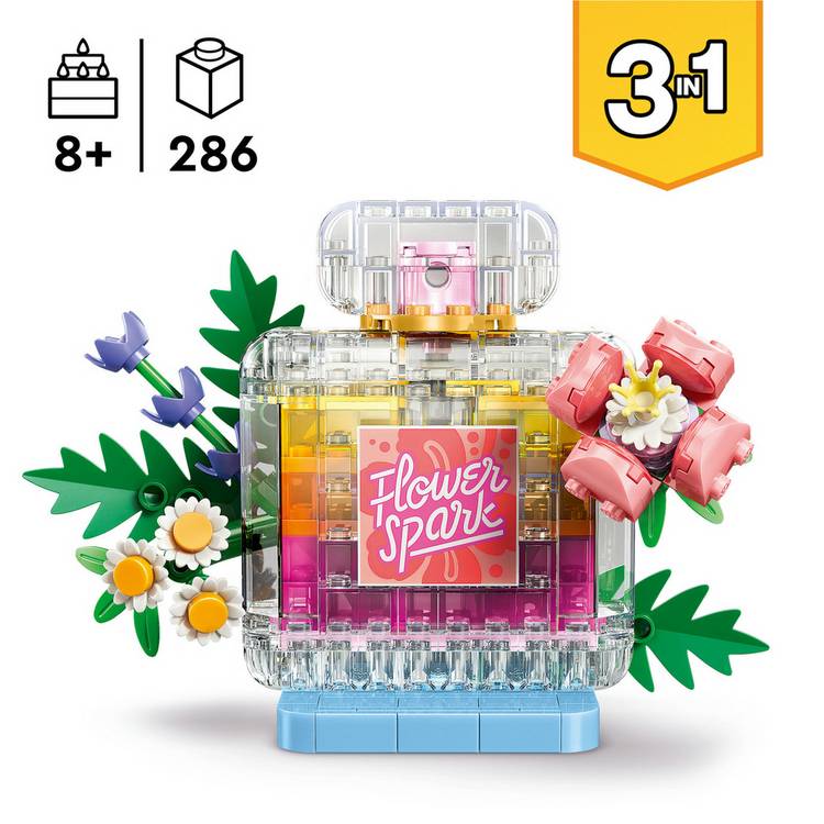LEGO Creator Floral Decor Perfume Bottle Set 31383 286 pieces, UK version