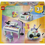LEGO Creator 3-in-1 Music Decor Piano with Cat building toy, UK version