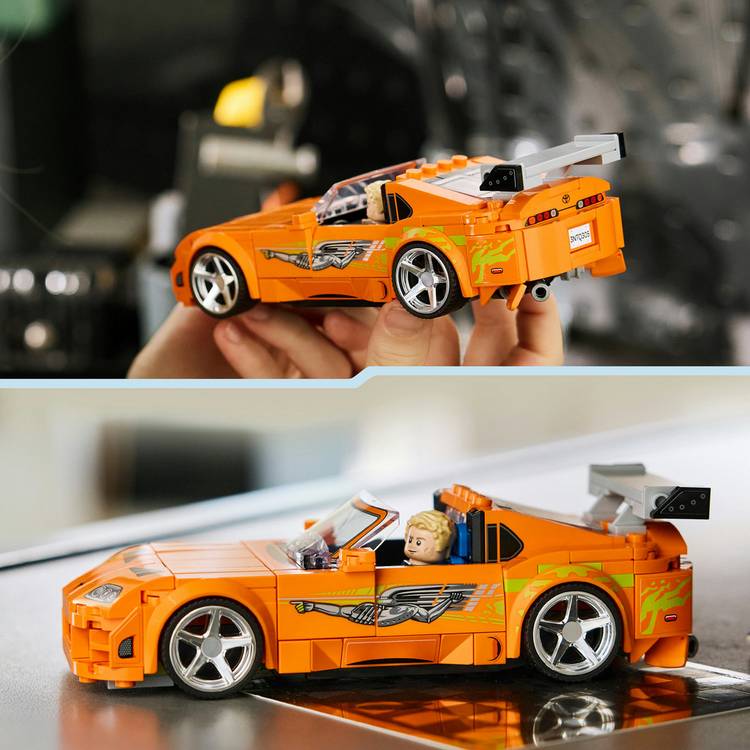 LEGO Fast & Furious Toyota Supra MK4 building set, imported from the UK