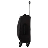 Featherstone 4 wheel soft cabin-size suitcase black, imported from the UK