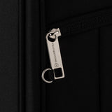Featherstone 4 wheel soft cabin-size suitcase black, imported from the UK