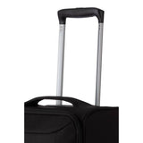 Featherstone 4 wheel soft cabin-size suitcase black, imported from the UK