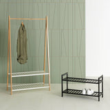 Habitat Kitt Bamboo Shoe Rack black (British brand)