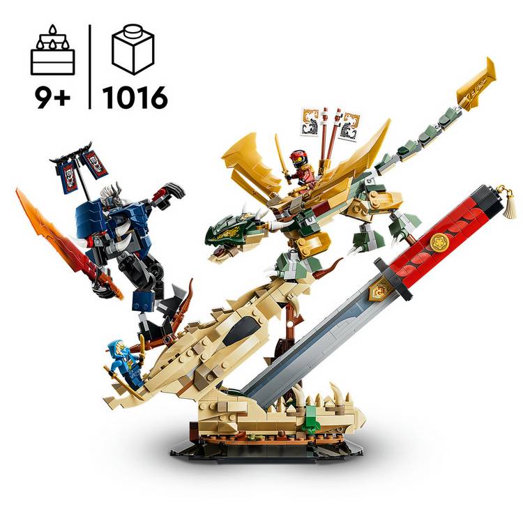 LEGO NINJAGO Dragon Battle set 1016 pieces - British product